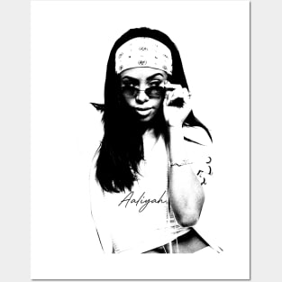 Aaliyah /// Vintage Portrait Posters and Art